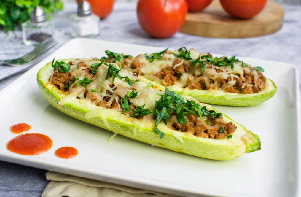 Tex-Mex Stuffed Zucchini | KetoCustomPlan Recipes